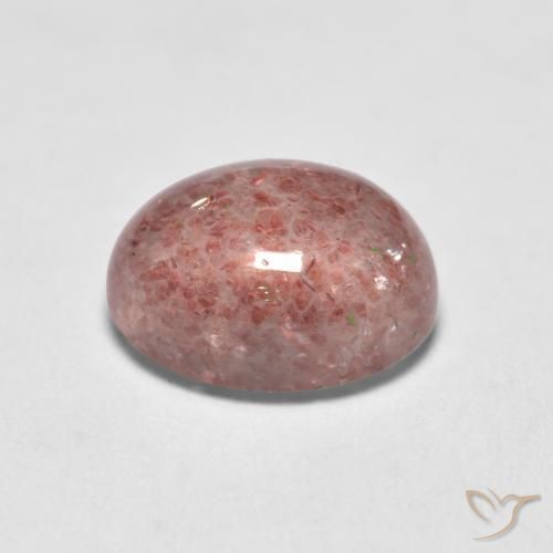 Strawberry Quartz Gemstone in 8 x 6 mm (calibrated) Size for Sale, Strawberry Quartz Stone in Earthy Pink Color