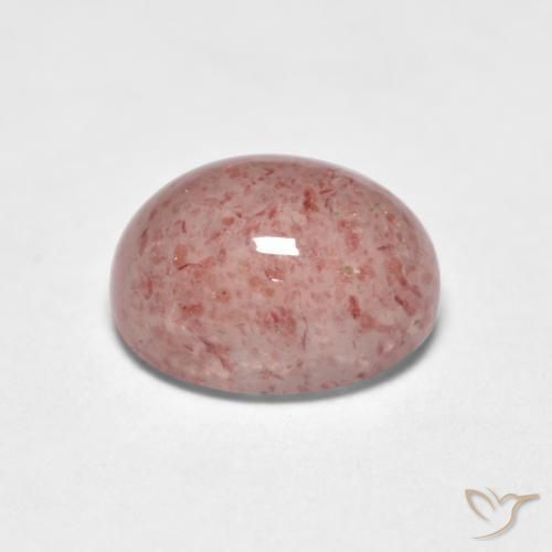 Strawberry Quartz Gemstone in 8 x 6 mm (calibrated) Size for Sale, Strawberry Quartz Stone in Light Pink Color
