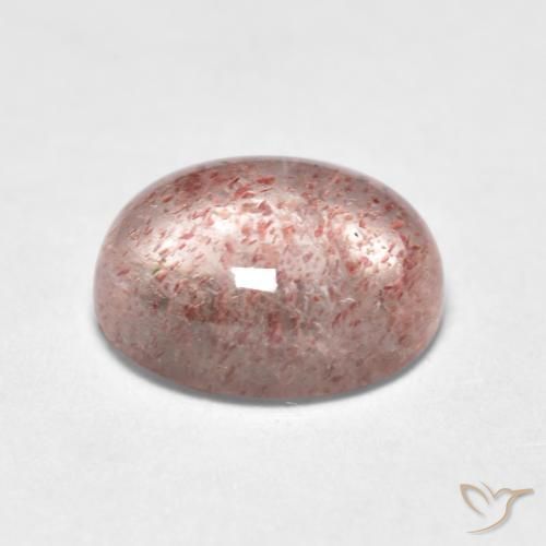 Strawberry Quartz Gemstone in 8 x 6 mm (calibrated) Size for Sale, Strawberry Quartz Stone in Light Pink Color