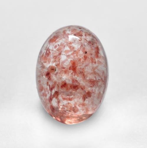 Earthy Pink Клубничный Кварц Камень - 1ct Овал Кабошон (ID: 553109)