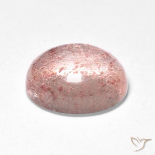 Strawberry Quartz Gemstone in 8 x 6 mm (calibrated) Size for Sale, Strawberry Quartz Stone in Light Pink Color
