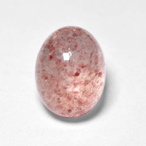 hellrosa Erdbeerquarz Edelstein - 1.9ct Oval Cabochon (ID: 553117)