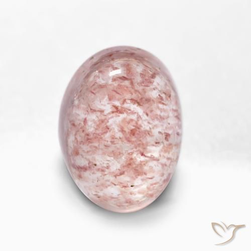 2.00ct Natural Light Pink Strawberry Quartz, Oval, Translucent