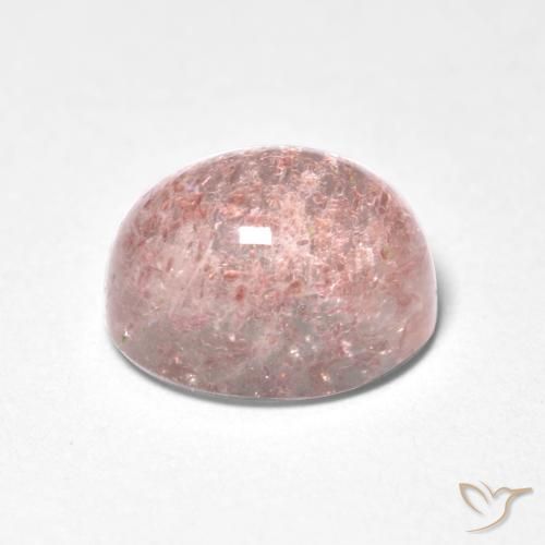 Strawberry Quartz Gemstone in 8 x 6 mm (calibrated) Size for Sale, Strawberry Quartz Stone in Light Pink Color
