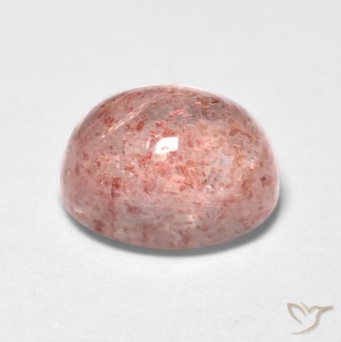 Strawberry Quartz Gemstone in 7 x 5 mm (calibrated) Size for Sale, Strawberry Quartz Stone in Medium Pink Color
