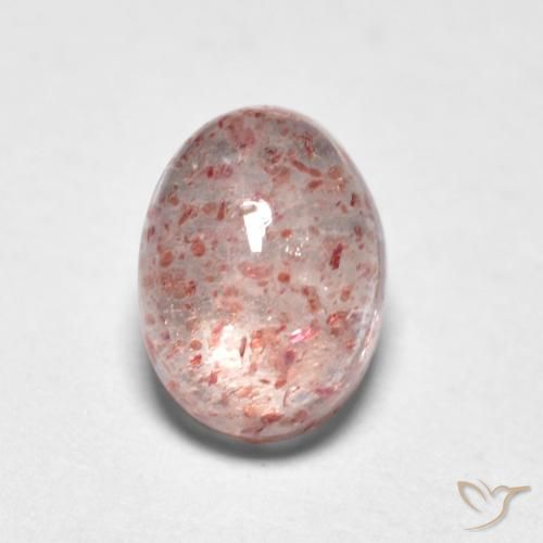1.07ct Natural Light Pink Strawberry Quartz, Oval, Transparent