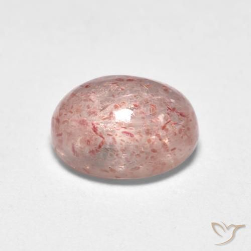 Strawberry Quartz Gemstone in 7 x 5 mm (calibrated) Size for Sale, Strawberry Quartz Stone in Light Pink Color