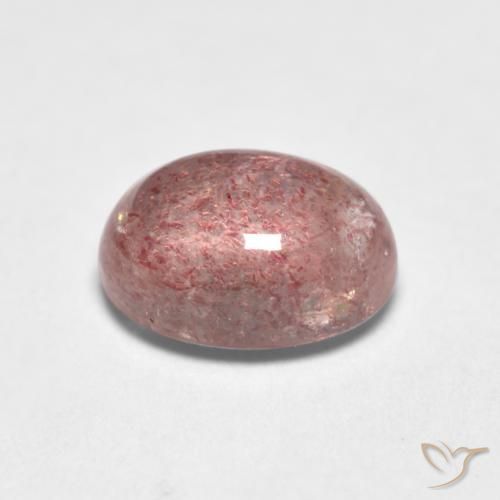 Strawberry Quartz Gemstone in 7 x 5 mm (calibrated) Size for Sale, Strawberry Quartz Stone in Earthy Pink Color
