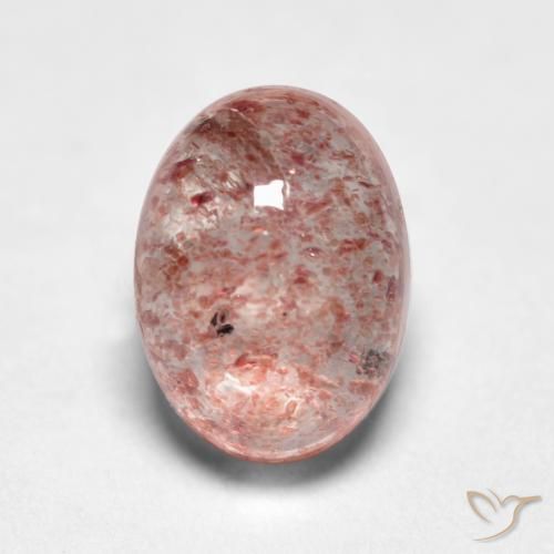 1.16ct Natural Light Pink Strawberry Quartz, Oval, Translucent