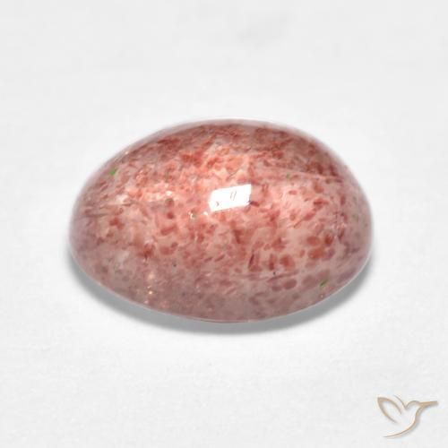 Strawberry Quartz Gemstone in 8 x 6 mm (calibrated) Size for Sale, Strawberry Quartz Stone in Raspberry Pink Color