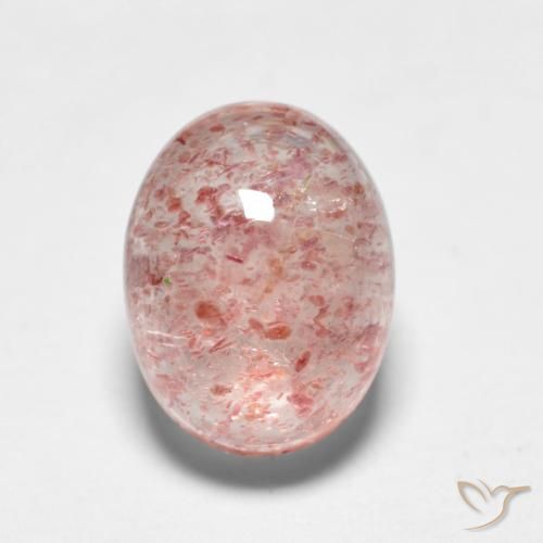Quarzo fragola ovale da 1,95 ct, 8,1 x 6,2 mm dalla Russia, Photo A