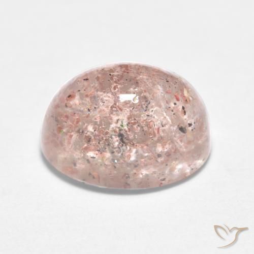Strawberry Quartz Gemstone in 8 x 6 mm (calibrated) Size for Sale, Strawberry Quartz Stone in Light Pink Color