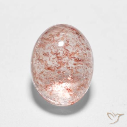 1.88ct Natural Light Pink Strawberry Quartz, Oval, Translucent