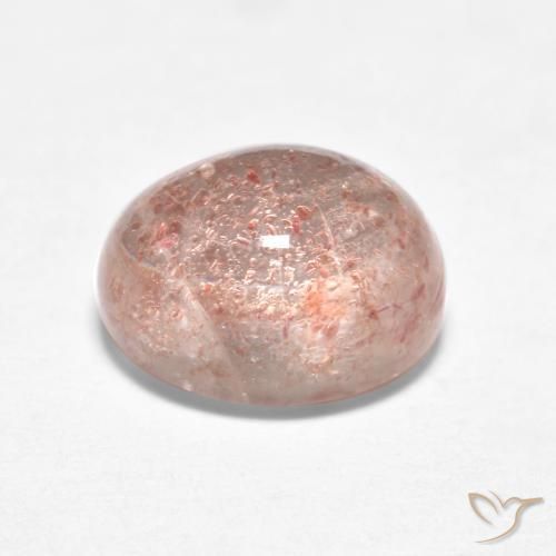 Strawberry Quartz Gemstone in 8 x 6 mm (calibrated) Size for Sale, Strawberry Quartz Stone in Light Pink Color