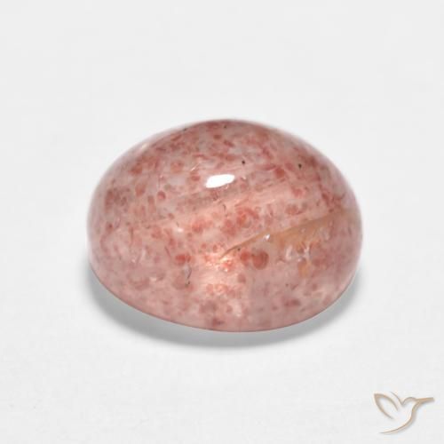 Strawberry Quartz Gemstone in 8 x 6 mm (calibrated) Size for Sale, Strawberry Quartz Stone in Earthy Pink Color
