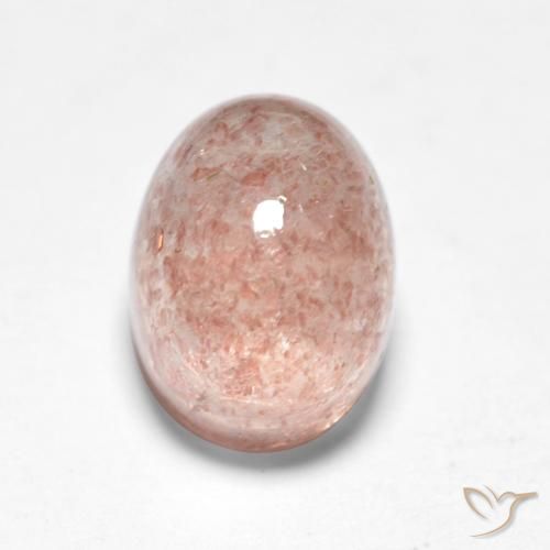 1.96ct Natural Peach Rose Strawberry Quartz, Oval, Translucent