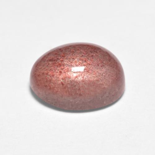 Strawberry Quartz Gemstone in 8 x 6 mm (calibrated) Size for Sale, Strawberry Quartz Stone in Medium-Light Pink Color