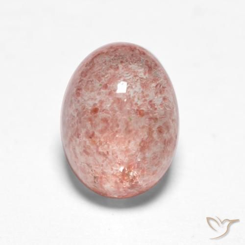 1.53ct Natural Light Pink Strawberry Quartz, Oval, Translucent
