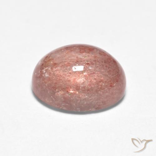 Strawberry Quartz Gemstone in 8 x 6 mm (calibrated) Size for Sale, Strawberry Quartz Stone in Light Pink Color