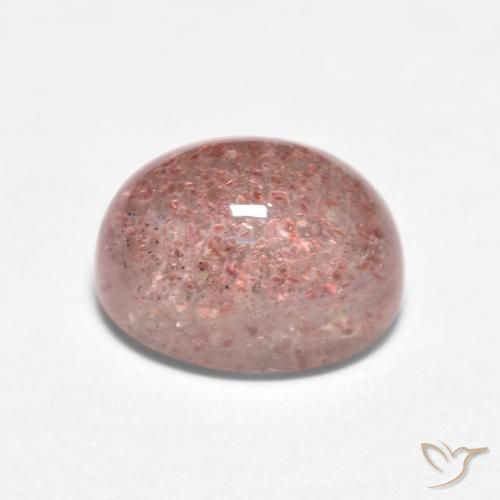 Strawberry Quartz Gemstone in 8 x 6 mm (calibrated) Size for Sale, Strawberry Quartz Stone in Light Rose Pink Color