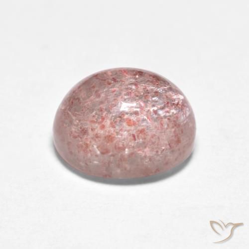 Strawberry Quartz Gemstone in 8 x 6 mm (calibrated) Size for Sale, Strawberry Quartz Stone in Light Bubblegum Pink Color
