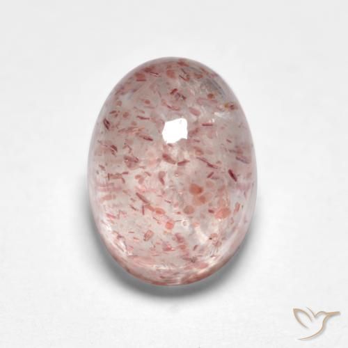 2.04ct Natural Light Pink Strawberry Quartz, Oval, Translucent