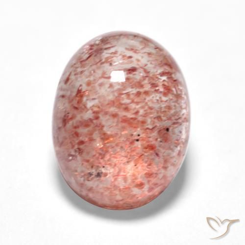 1.48ct Natural Medium-Light Pink Strawberry Quartz, Oval