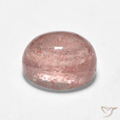 Strawberry Quartz Gemstone in 7 x 5 mm (calibrated) Size for Sale, Strawberry Quartz Stone in Medium Pink Color