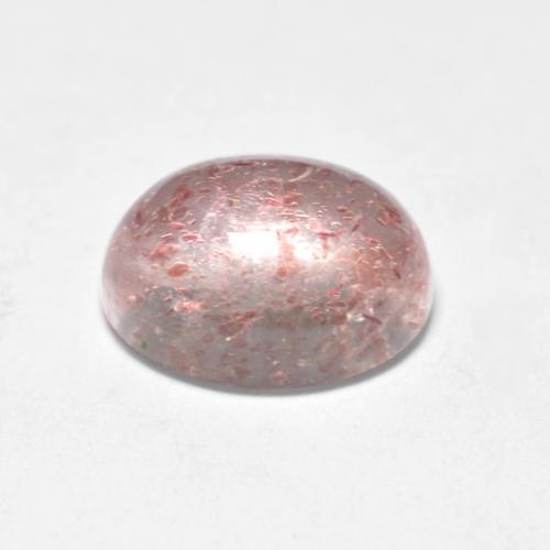 Strawberry Quartz Gemstone in 8.1 x 6.2 mm Size for Sale, Strawberry Quartz Stone in Light Pink Color