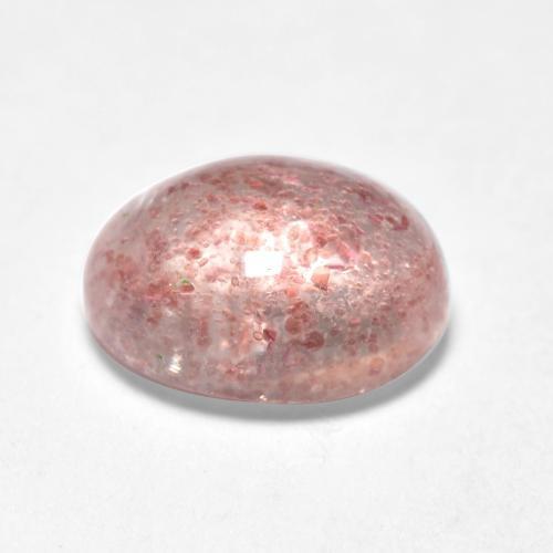 Strawberry Quartz Gemstone in 8 x 6 mm (calibrated) Size for Sale, Strawberry Quartz Stone in Light Pink Color