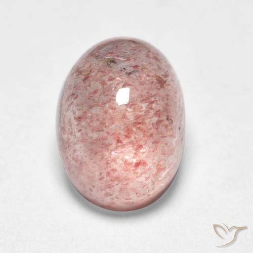 1.75ct Natural Light Pink Strawberry Quartz, Oval, Translucent