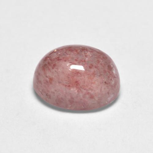 Strawberry Quartz Gemstone in 7 x 5 mm (calibrated) Size for Sale, Strawberry Quartz Stone in Medium Pink Color