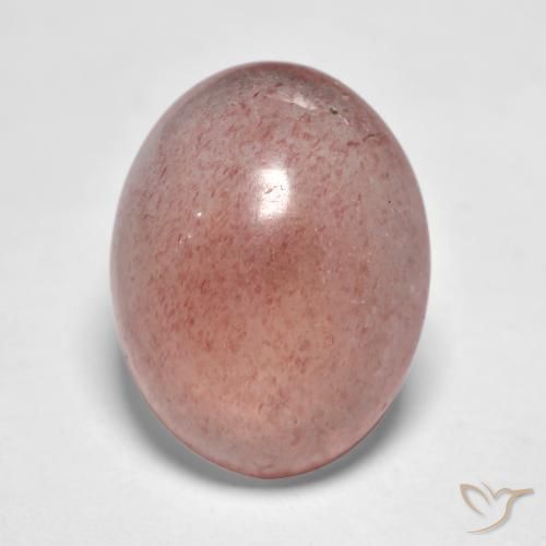 7.34ct Natural Pink Tone Strawberry Quartz, Oval, Translucent
