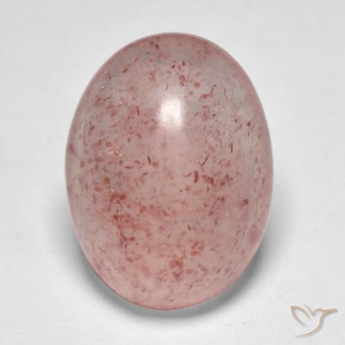 9.24ct Natural Light Pink Strawberry Quartz, Oval, Translucent