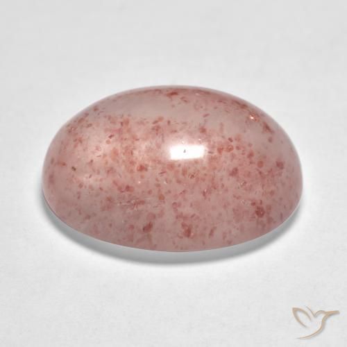 Strawberry Quartz Gemstone in 16 x 12 mm (calibrated) Size for Sale, Strawberry Quartz Stone in Light Pink Color