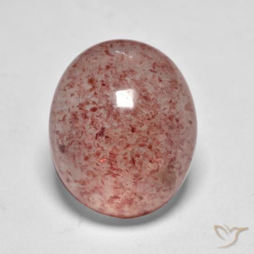 6.93ct Natural Deep Rose Pink Strawberry Quartz, Oval, Translucent