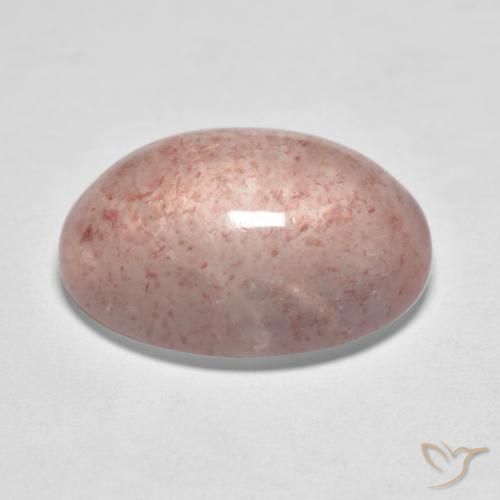 Strawberry Quartz Gemstone in 16 x 12 mm (calibrated) Size for Sale, Strawberry Quartz Stone in Light Pink Color