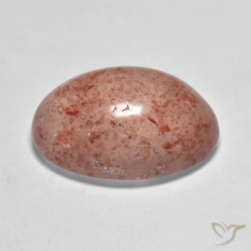 Strawberry Quartz Gemstone in 16 x 12 mm (calibrated) Size for Sale, Strawberry Quartz Stone in Earthy Pink Color