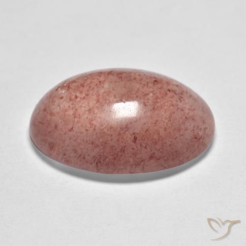 Strawberry Quartz Gemstone in 16 x 12 mm (calibrated) Size for Sale, Strawberry Quartz Stone in Medium Pink Color
