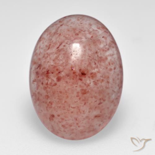 6.60ct Natural Medium-Light Pink Strawberry Quartz, Oval, Translucent