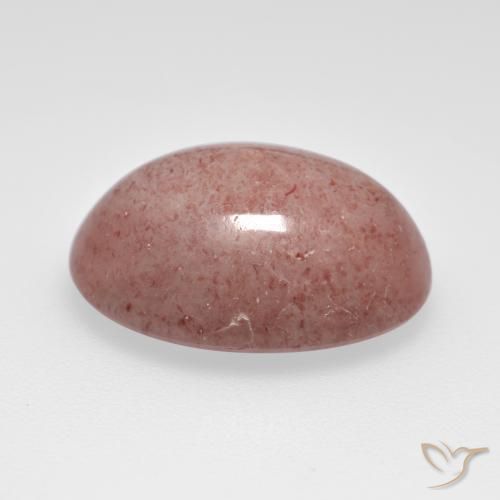 Strawberry Quartz Gemstone in 16 x 12 mm (calibrated) Size for Sale, Strawberry Quartz Stone in Medium Pink Color