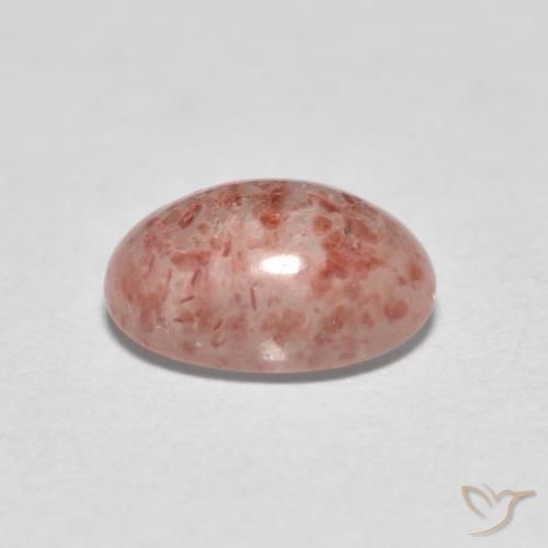 Strawberry Quartz Gemstone in 7 x 5 mm (calibrated) Size for Sale, Strawberry Quartz Stone in Medium Pink Color