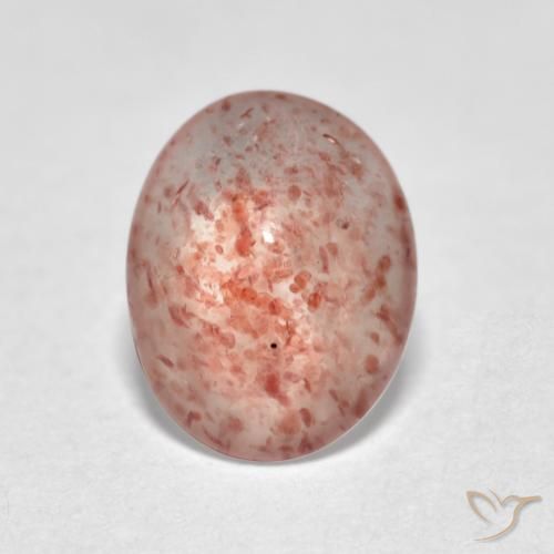 0.96ct Natural Medium Pink Strawberry Quartz, Oval, Transparent