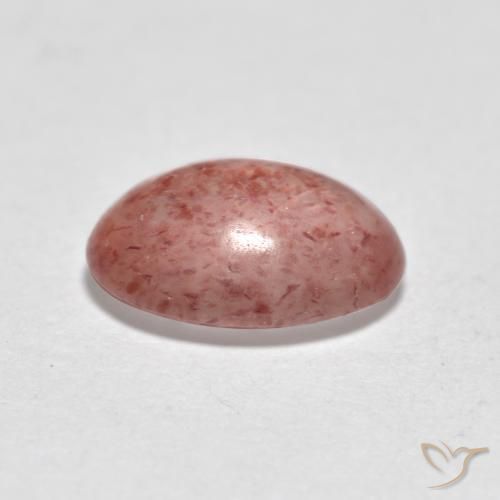 Strawberry Quartz Gemstone in 8 x 6 mm (calibrated) Size for Sale, Strawberry Quartz Stone in Medium Pink Color