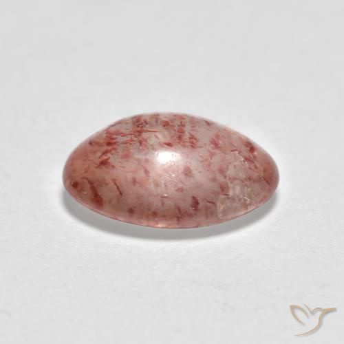 Strawberry Quartz Gemstone in 8 x 6 mm (calibrated) Size for Sale, Strawberry Quartz Stone in Ladybug Red Color