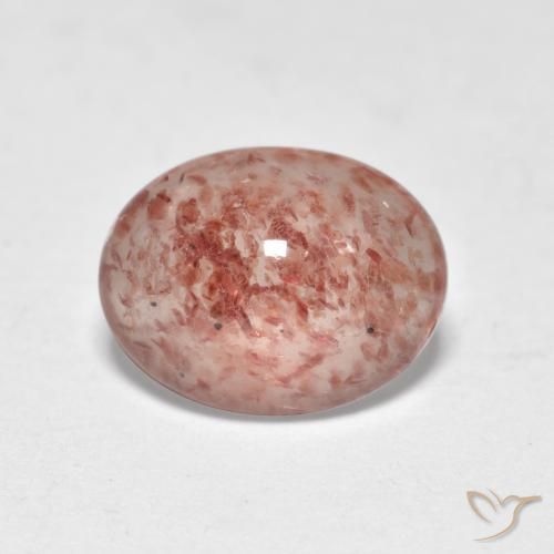 1.12ct Natural Medium Pink Strawberry Quartz, Oval, Translucent