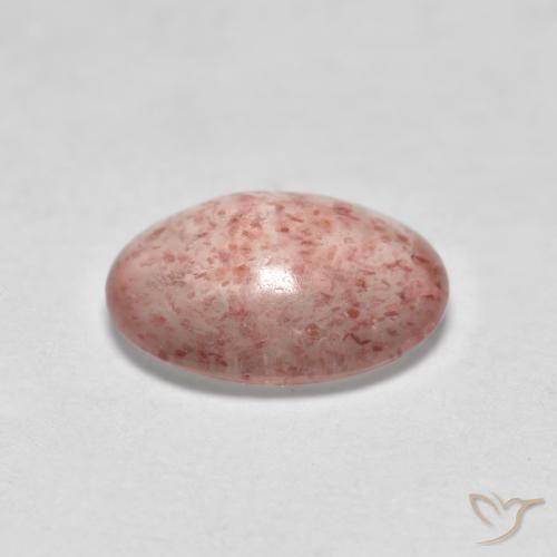 Strawberry Quartz Gemstone in 8 x 6 mm (calibrated) Size for Sale, Strawberry Quartz Stone in Earthy Pink Color