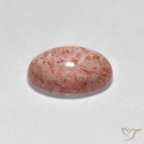 Strawberry Quartz Gemstone in 7.4 x 5.7 mm Size for Sale, Strawberry Quartz Stone in Light Pink Color