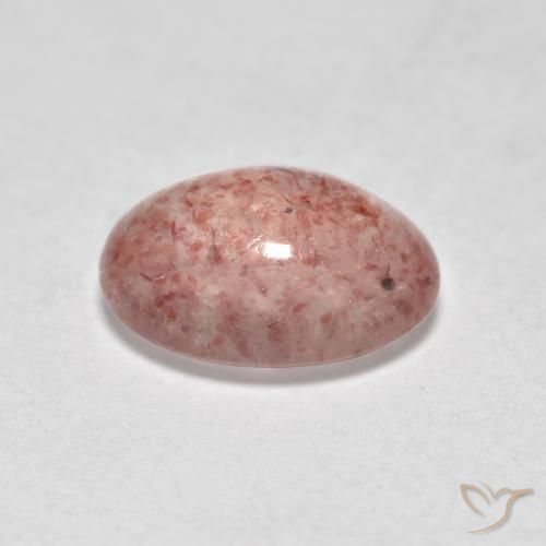 Strawberry Quartz Gemstone in 8 x 6 mm (calibrated) Size for Sale, Strawberry Quartz Stone in Earthy Pink Color