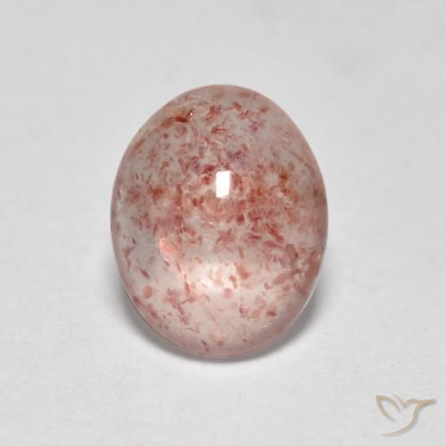 1.02 ct Oval Strawberry Quartz, 7.4 x 5.9 mm From Russia, Photo A
